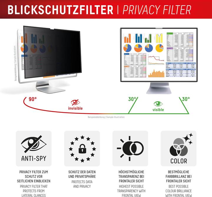 Produktbild Displex Privacy Safe, Desktop Monitor Blickschutzfilter (27")