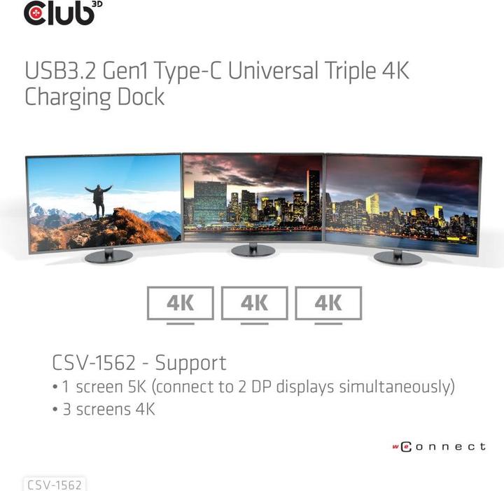 Immagine prodotto Club 3D CSV-1562 (USB-C, 5 Porti)