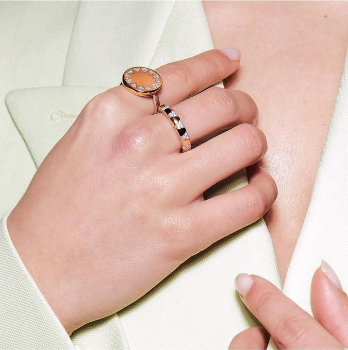 Image du produit Ti Sento Milano Bague soleil avec zirconium plaqué or bicolore 12215ZY (56, Argent 925)