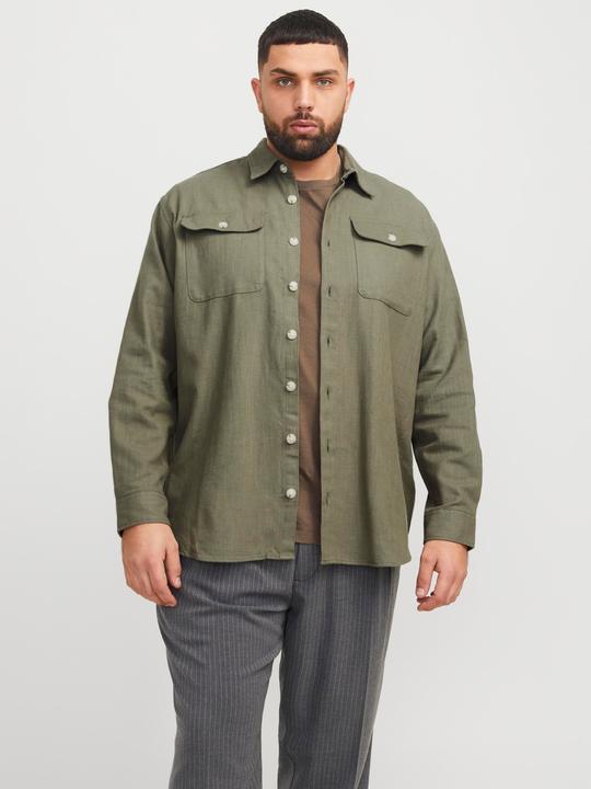 Actual product image Jack & Jones Plus Size Comfort Fit Overshirt Overshirt (5XL)