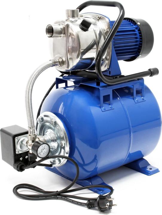 Produktbild Wiltec Hauswasserwerk 3400l/h 1200W 19l Membrankessel Druckschalter Gartenpumpe (Hauswasserpumpe)