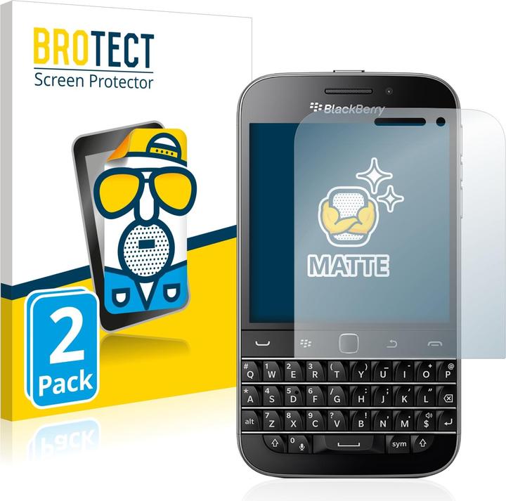Image du produit BROTECT Film de protection antireflet Protection d'écran mat (2 pièce(s), Blackberry Classic Q20)