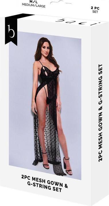 Produktbild Baci 2pc Mesh Gown & G-String Set (M/L)