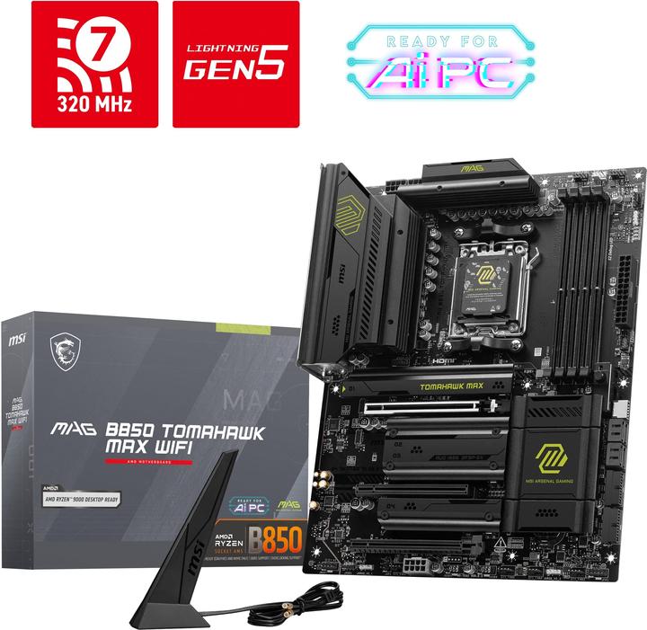 MSI MAG B850 Tomahawk Max WIFI (AM5, AMD B850, ATX)