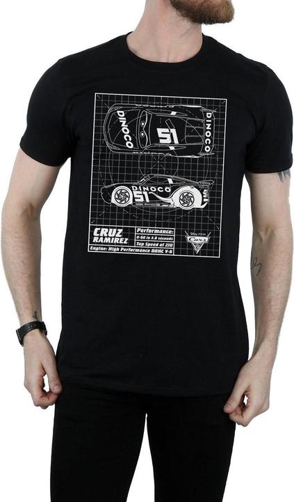 Image du produit Disney - T-shirt CARS CRUZ RAMIREZ BLUEPRINT - Homme (XL)
