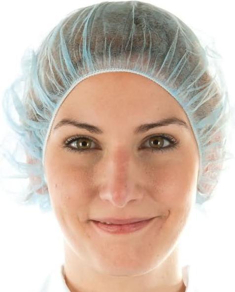 Produktbild Hygonorm Baretthaube Bettina leichte Qualität DM 53cm blau VE=100 Stück