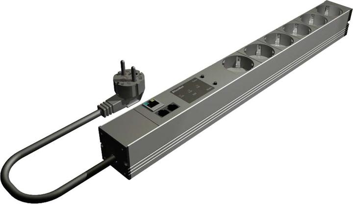 Produktbild Bachmann Bach 19" PDU 1HE 6-fach Schutzk. 2m Monitored TCP/IP