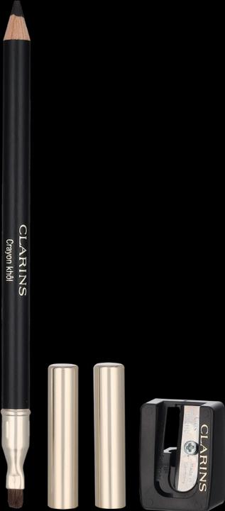 Actual product image Clarins Crayon Khol Long-Brush & Sharpener (01 Carbon Black)