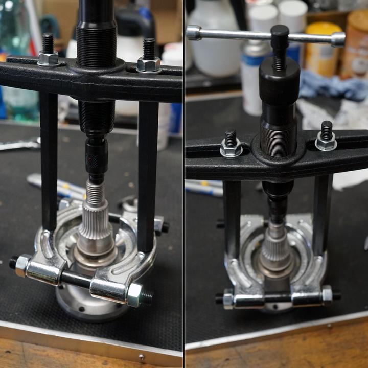 Produktbild Wiltec Hydraulik Abzieher Set 10t Lagerabzieher Auszieher hydraulisch im Koffer