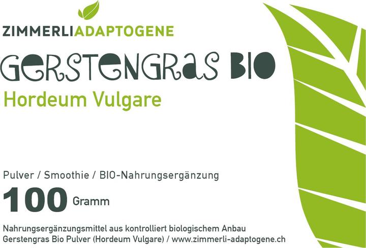 Produktbild Zimmerli Adaptogene Gerstengras Pulver (BIO) (1 Stück, Pulver, 100 g)