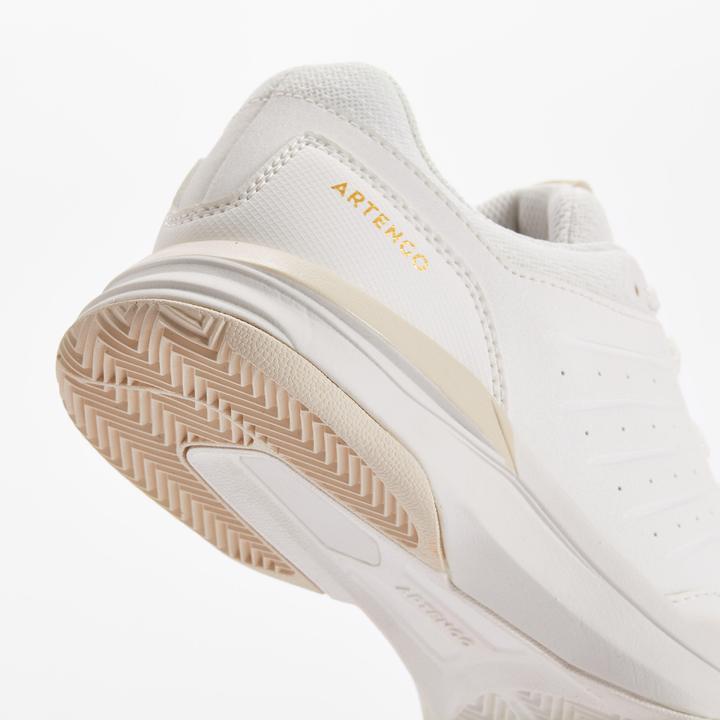 Actual product image Artengo Women'S Tennis Shoes Clay Court Ts500 White Beige (42)