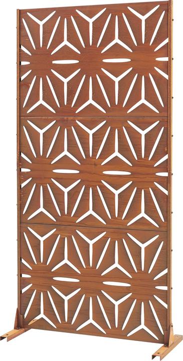 Immagine prodotto Casa.Pro Trennwand Kilsturd Cortenstahl 180x90 cm Edelrost (180 x 90 x 40 cm)