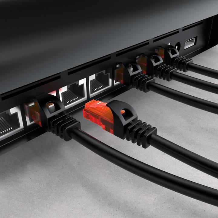 Actual product image CSL CAT.6 network cable - Ethernet Gigabit Lan cable RJ45 - patch cable - comp. CAT.5 CAT.6 CAT.7 CAT.8 (UTP, CAT6, 25 m)