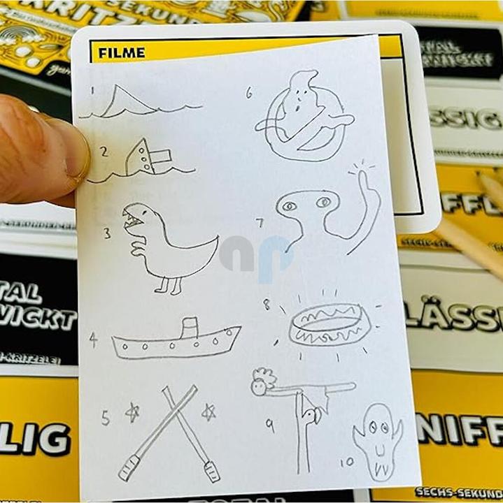 Actual product image Gamely SIX-SECOND SCRITZELEI - The (probably) fastest drawing game in the world (German)