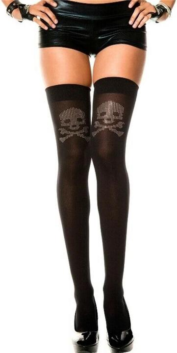 Actual product image Music Legs Stockings "Black Pearl (One size)