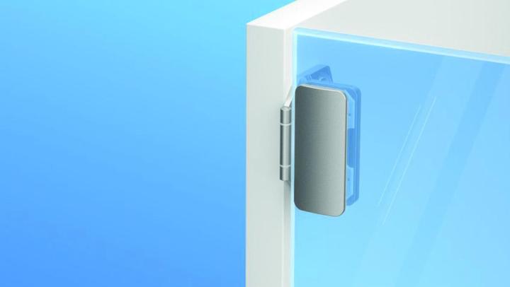 Image du produit Prämeta Charnière de vitrine PRÄMETEA pour portes en verre encastrées