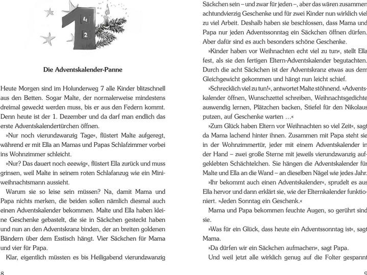 Produktbild Advent im Holunderweg - 24 neue Geschichten bis zum Weihnachtsfest (Martina Baumbach, Verena Körting, Deutsch)