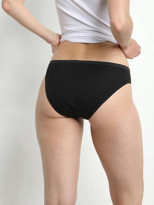 Produktbild DIM Slip Lace Stark schwarz mit Meshdetail (S)