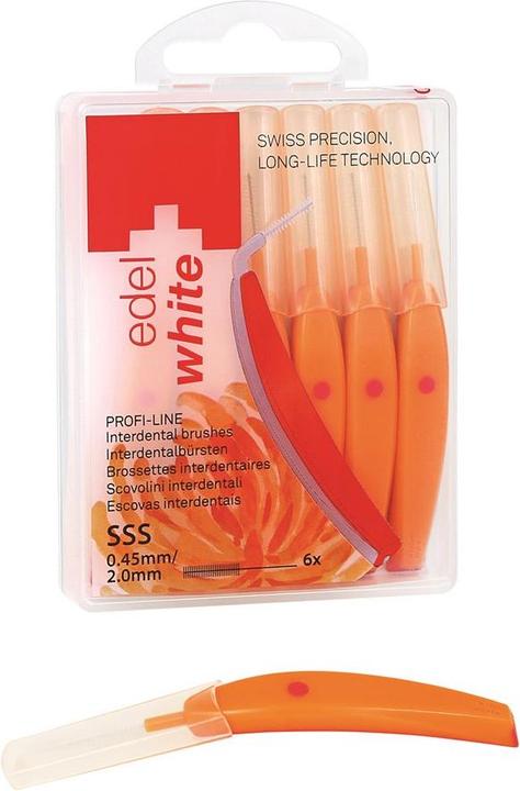Produktbild Edel + White Interdentalbürsten SSS 0.45mm 6 Stk. (6 x, 0.45 mm)