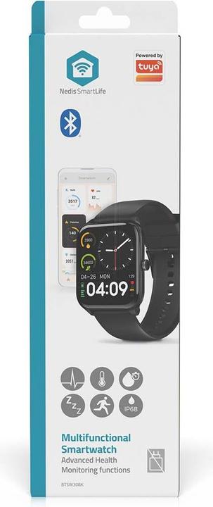 Immagine prodotto Nedis Orologio SmartLife | LCD | IP68 | Durata massima di funzionamento: 14400 min | Android™ / IOS | Nero