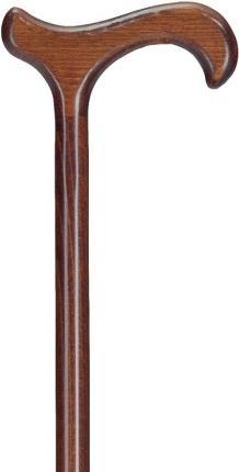 Ossenberg Holzstock braun mit Derbygriff (1 Stk)