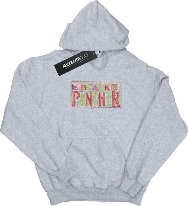 Immagine prodotto Black Panther Tribal Logo Felpa con Cappuccio Ragazzi (140, 146)