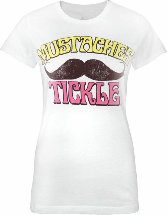 Image du produit Goodie Two Sleeves - T-shirt MOUSTACHES TICKLE - Femme (S)