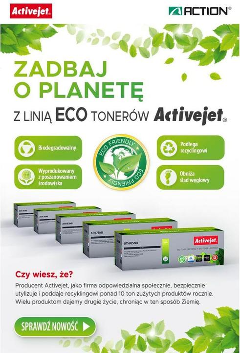 Immagine prodotto Activejet BIO ATH-35NB Toner per stampante HP Canon Sostituzione per HP 35A CB435A Canon CRG-712 (B)