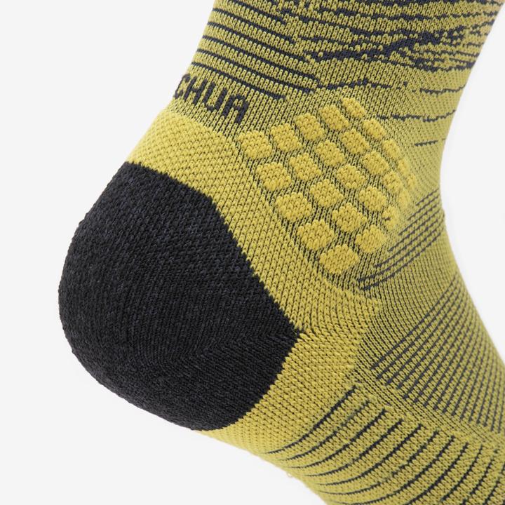Produktbild Quechua Wandersocken hoch 2 Paar - Hike 500 Trendy khaki/grau (39, 42)