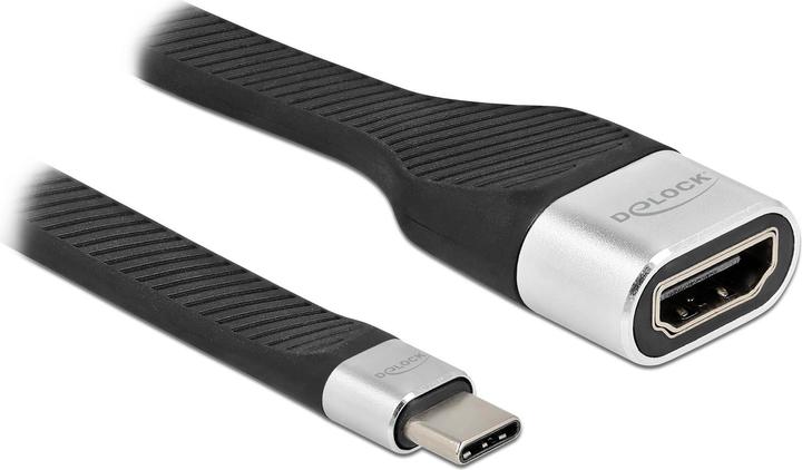 Delock Câble ruban FPC USB Type-C™ vers HDMI (DP Alt Mode) 4K 60 Hz 14 cm (USB-C, 14 cm)