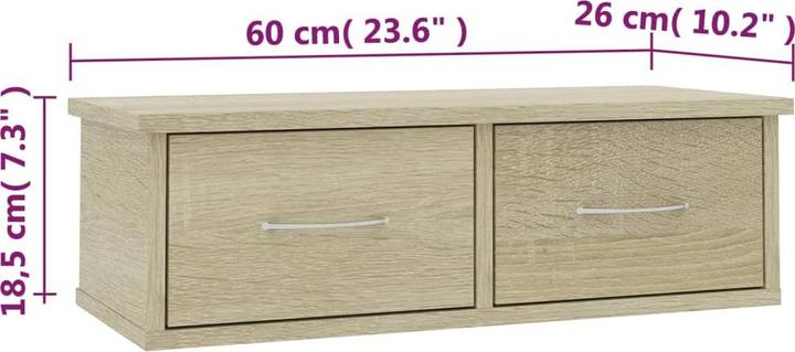 Immagine prodotto VidaXL Schubladenregal (60 x 26 x 18,5 cm)