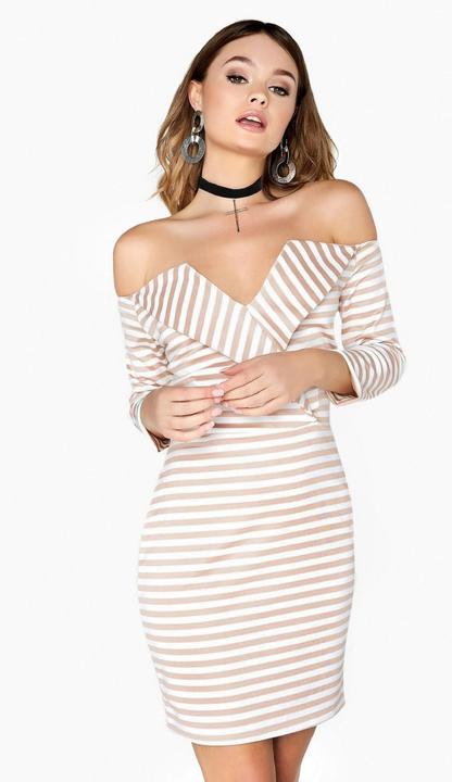 Actual product image Girls On Film Alexander lapel dress with V-neck (34 D)
