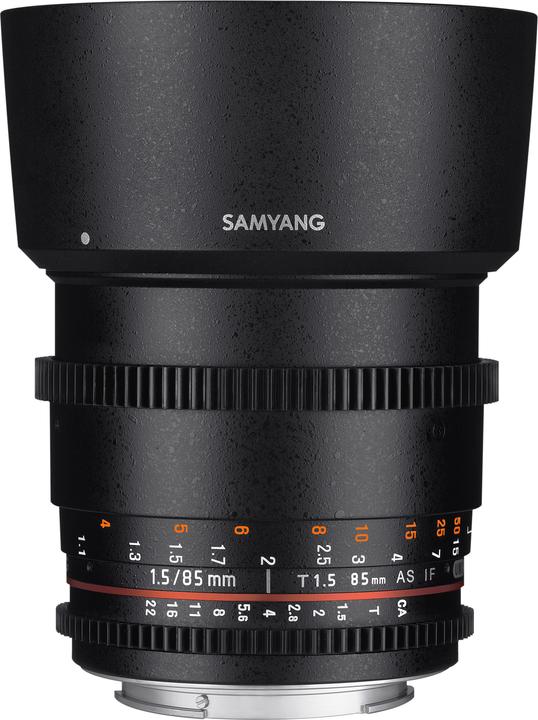 Image du produit Samyang 85mm T1.5 VDSLR II Pentax (Pentax K, Plein format)