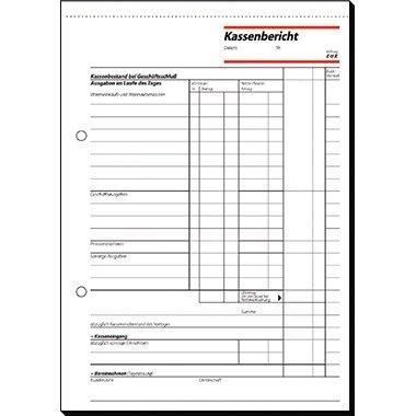 Produktbild Sigel Kassenbericht Formular Papierformat: DIN A5 Anzahl der Durchschläge: 1 Durchschlag (50 x)
