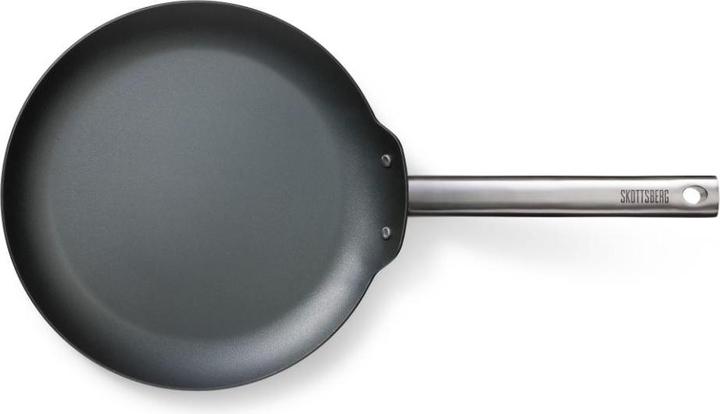 Produktbild Skottsberg Crepe Pfanne Carbonstahl, 27 cm Durchmesser, Edelstahlgriff (27 cm, Crêpe Pfanne)