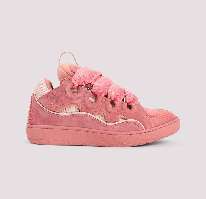 Produktbild Lanvin curb suede sneakers pink color (37)