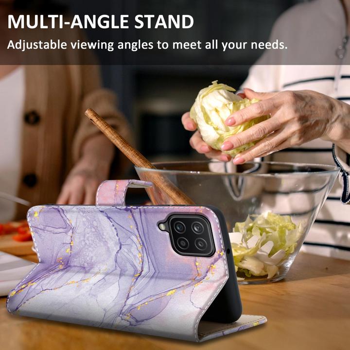 Produktbild Cadorabo Book Hülle mit Print für Samsung Galaxy A12 / M12 (Samsung Galaxy M12, Samsung Galaxy A12)