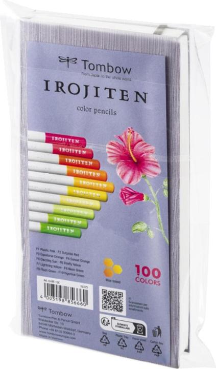 Actual product image Tombow Artist's colour pencil Irojiten (Multicoloured, 10 x)