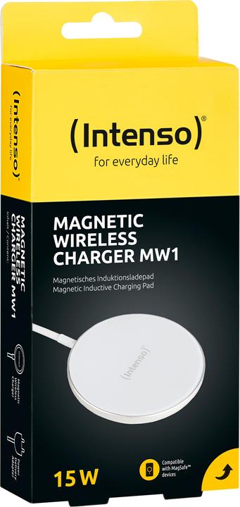 Actual product image Intenso Magnetic Wireless Charger MW1 white (15 W)