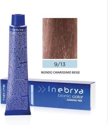 Actual product image Inebrya Colour BEIGE Hair Coloring Cream (beige) - Professional hair color 100ml 9/13 Very (Beige)