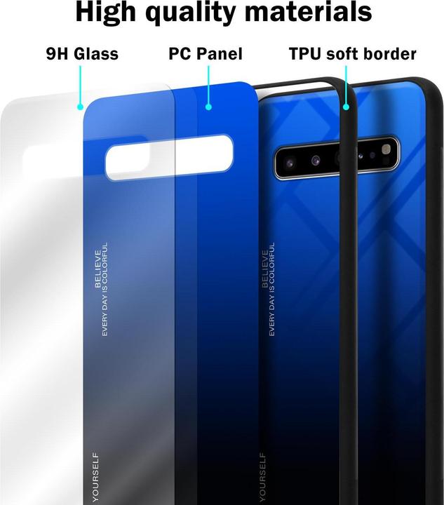 Produktbild Cadorabo TPU 2 Farben Glas Cover (Samsung Galaxy S10 5G)