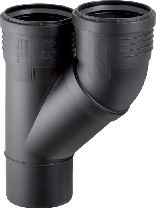 Produktbild Geberit Vertriebs GmbH Silent-PP Parallelabzweig 45Grad, mit Muffen DN90/90