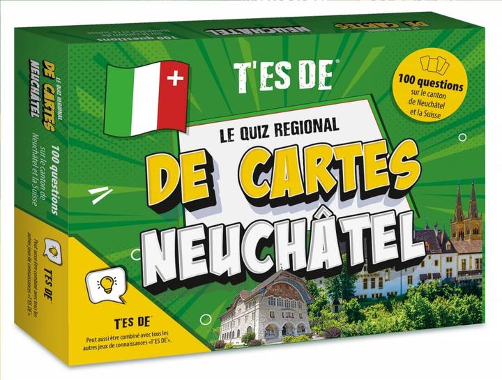 Actual product image Unique T'ES DE® Neuchâtel si Quiz - The card game (French)