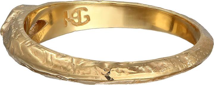 Image du produit Haze & Glory Bague améthyste vert clair structure rugueuse 925 argent sterling (66, Argent 925)