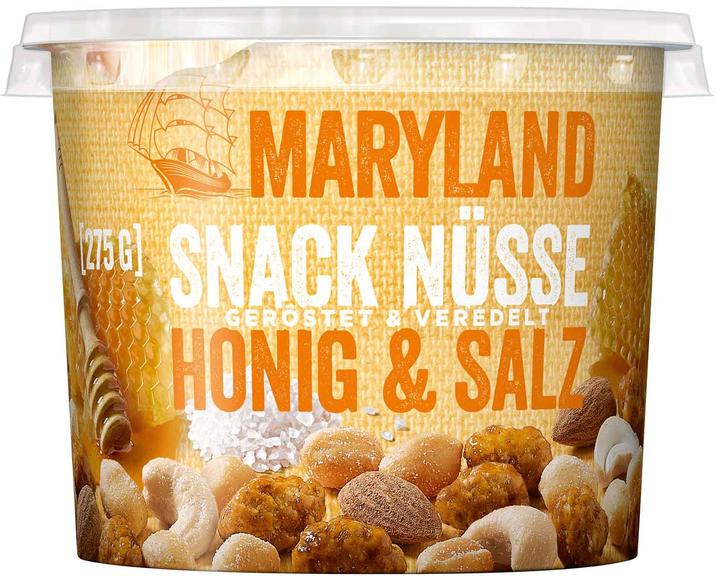 Produktbild Maryland Snack Nüsse Honig und Salz 275 g, Produkttyp (275 g)