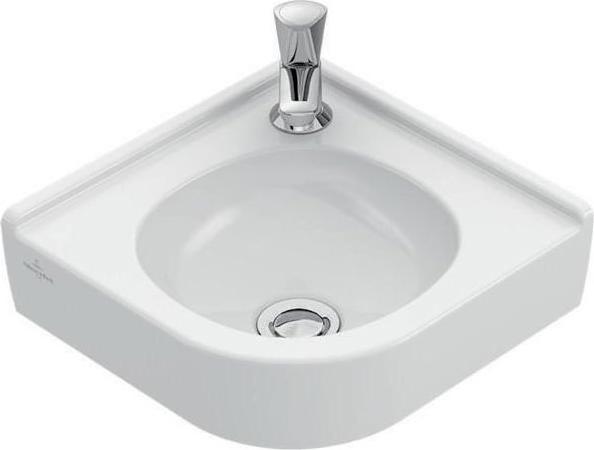 Produktbild Villeroy & Boch V&B Eck-Handwaschbecken O.NOVO 320mm Schenkell. m 1 HL o ÜL we (320 mm, 320 mm)