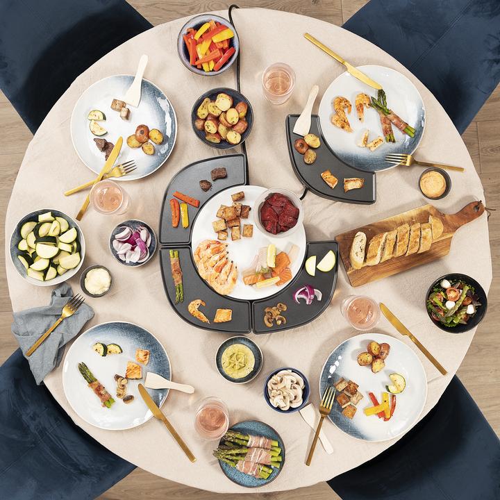 Immagine prodotto Princess 103070 Dinner4all Circle - 4 griglie individuali - 4 x 250 W - Spatola inclusa