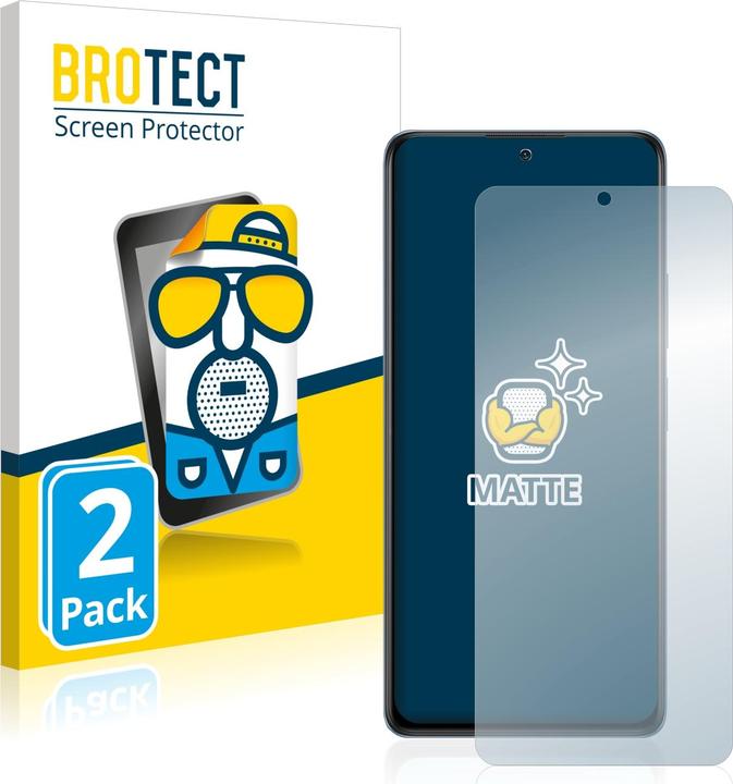 Productafbeelding BROTECT Antireflecterende schermbeschermer mat (2 Stuk, Xiaomi Redmi Note 10 Pro Max)