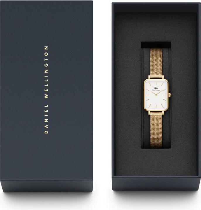 Immagine prodotto Daniel Wellington Quadro Pressed Evergold Bianco (Orologio da polso analogico, 20 mm)
