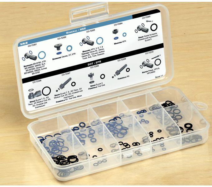 VAR Kit de joints toriques pour freins à disque hydrauliques Coffret de tri